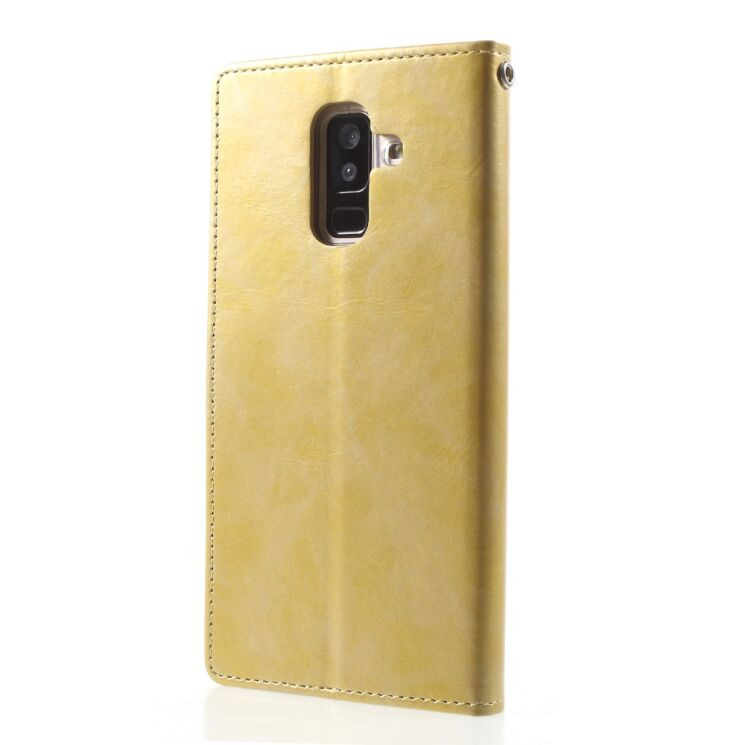 Чехол-книжка MERCURY Classic Wallet для Samsung Galaxy A6+ 2018 (A605) - Gold: фото 2 из 6