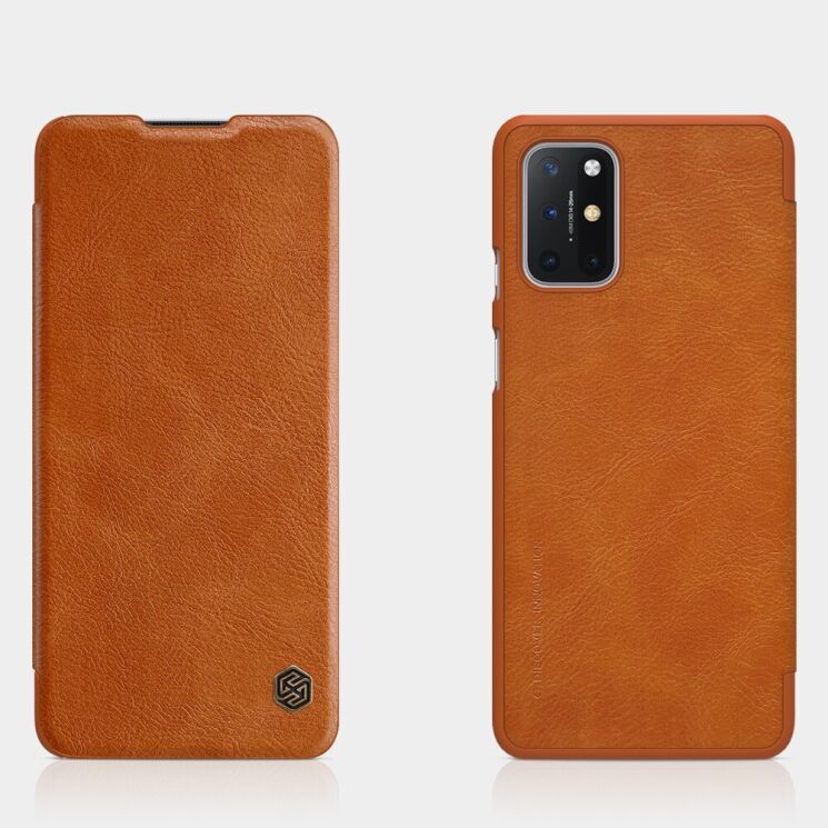 Чехол-книжка NILLKIN Qin Series для OnePlus 8T - Brown: фото 5 из 18