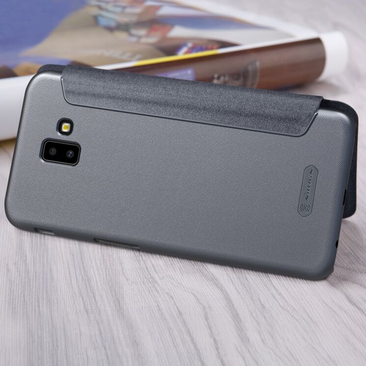 Чехол-книжка NILLKIN Sparkle Series для Samsung Galaxy J6+ (J610) - Grey (201361H) Чехол-книжка NILLKIN Sparkle Series для Samsung Galaxy J6+ (J610) - Grey: фото 4 из 15