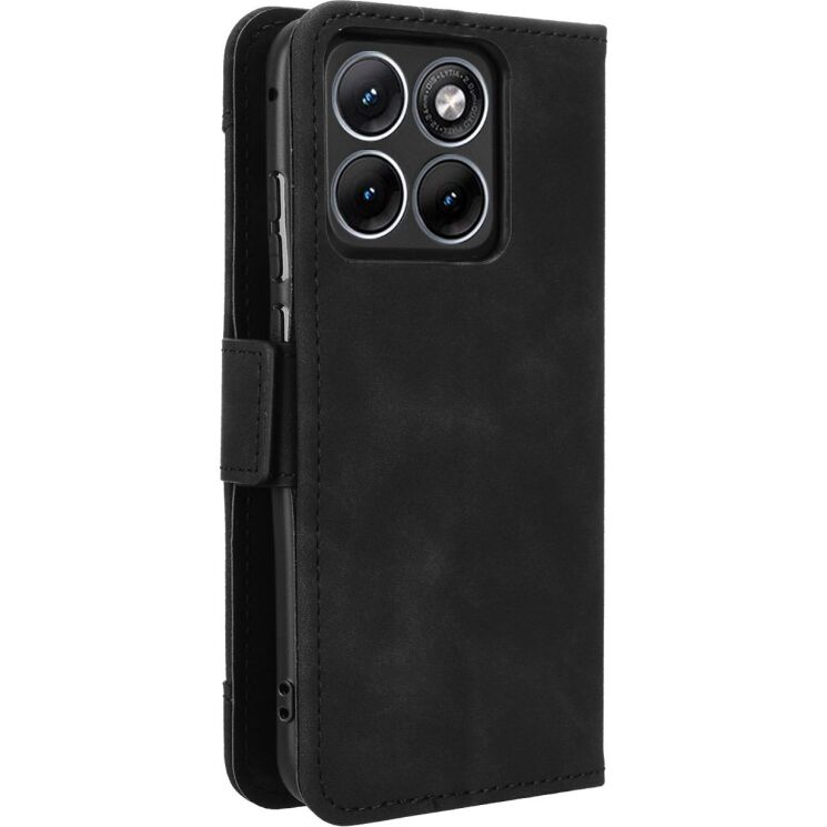 Чехол-книжка с карманами Deexe Wallet Stand для Motorola Edge 70 Fusion - Black: фото 7 из 15