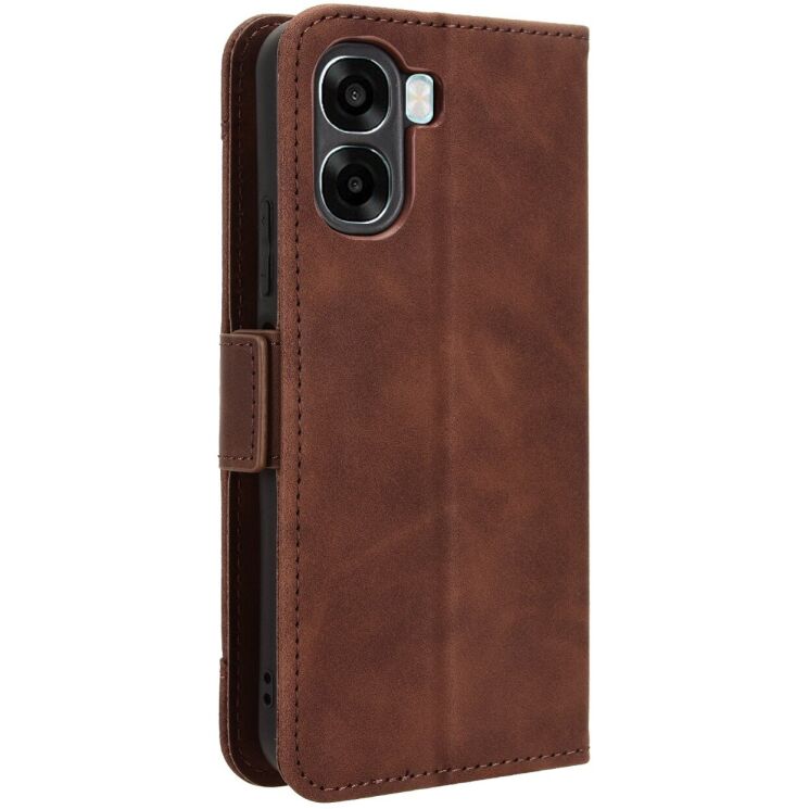 Чохол-книжка з кишеньками Deexe Wallet Stand для OPPO A6x - Brown: фото 6 з 16