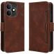 Чохол-книжка з кишеньками Deexe Wallet Stand для Realme Note 80 - Brown (412402Z). Фото 1 з 15