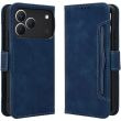Чехол-книжка с карманами Deexe Wallet Stand для TECNO Spark 50 - Blue (432404L)