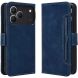 Чехол-книжка с карманами Deexe Wallet Stand для TECNO Spark 50 - Blue (432404L). Фото 1 из 17