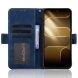 Чехол-книжка с карманами Deexe Wallet Stand для TECNO Spark 50 - Blue (432404L). Фото 5 из 17