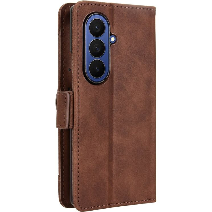 Чехол-книжка с карманами Deexe Wallet Stand (FF) для Samsung Galaxy Fold 8 Ultra - Brown: фото 7 из 8