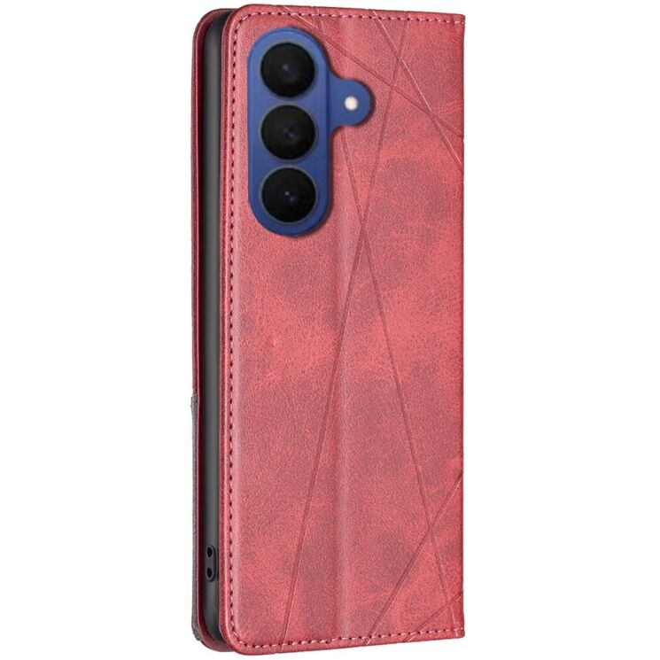 Чехол-книжка с карманами UniCase Geometric Pattern для Samsung Galaxy A37 (A376) - Red: фото 3 из 10