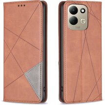 Чехол-книжка с карманами UniCase Geometric Pattern для Xiaomi Redmi 17 - Brown: фото 1 из 9