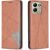 Чехол-книжка с карманами UniCase Geometric Pattern для Xiaomi Redmi 17 - Brown: фото 1 из 9