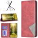 Чехол-книжка с карманами UniCase Geometric Pattern для Xiaomi Redmi Note 15 Pro Plus / Poco M8 Pro 5G - Red (404729R). Фото 4 из 10
