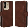 Чехол-книжка с кармашками Deexe Wallet Stand для Xiaomi Poco C95 Pro - Brown (429205Z)