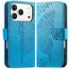 Чохол-книжка з малюнком UniCase Butterfly Pattern для iPhone 18 Pro Max / 17 Pro Max - Blue (423827L). Фото 1 з 9