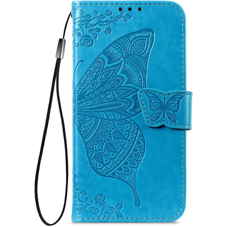 Чохол-книжка з малюнком UniCase Butterfly Pattern для iPhone 18 Pro Max / 17 Pro Max - Blue: фото 5 з 9