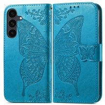 Чехол-книжка с рисунком UniCase Butterfly Pattern для Samsung Galaxy S26 FE - Blue: фото 1 из 6