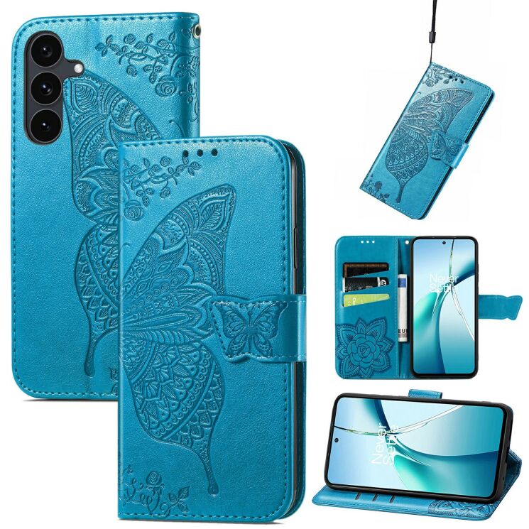 Чехол-книжка с рисунком UniCase Butterfly Pattern для Samsung Galaxy S26 FE - Blue (412726L) Чехол-книжка с рисунком UniCase Butterfly Pattern для Samsung Galaxy S26 FE - Blue: фото 4 из 6