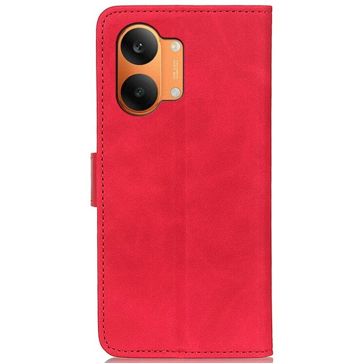 Чехол-книжка с застежкой KHAZNEH Retro Wallet для Xiaomi Poco X8 Pro Max - Red: фото 4 из 8