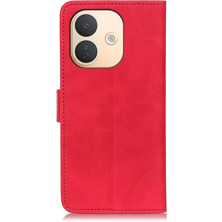 Чехол-книжка с застежкой KHAZNEH Retro Wallet для Xiaomi Redmi Note 17 Pro - Red: фото 6 из 9