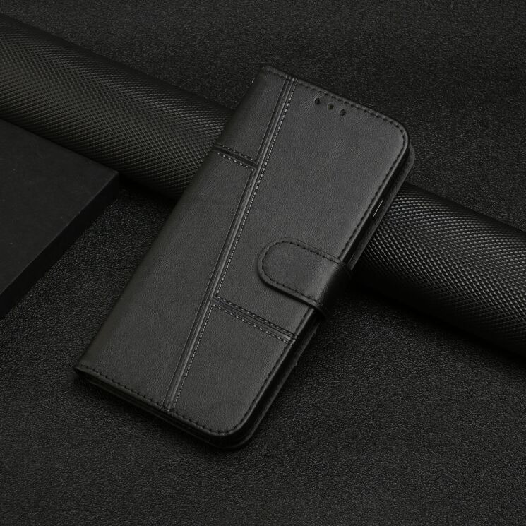 Чехол-книжка с застежкой UniCase Jet Cover для OPPO Reno 16 / 16 Pro - Black: фото 5 из 10