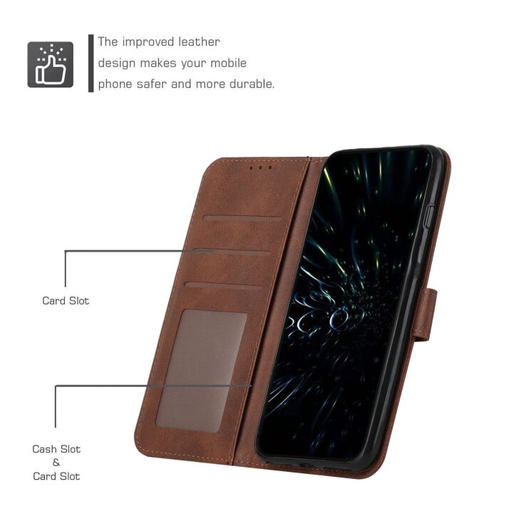 Чехол-книжка с застежкой UniCase Jet Cover для OPPO Reno 16 / 16 Pro - Black: фото 7 из 10