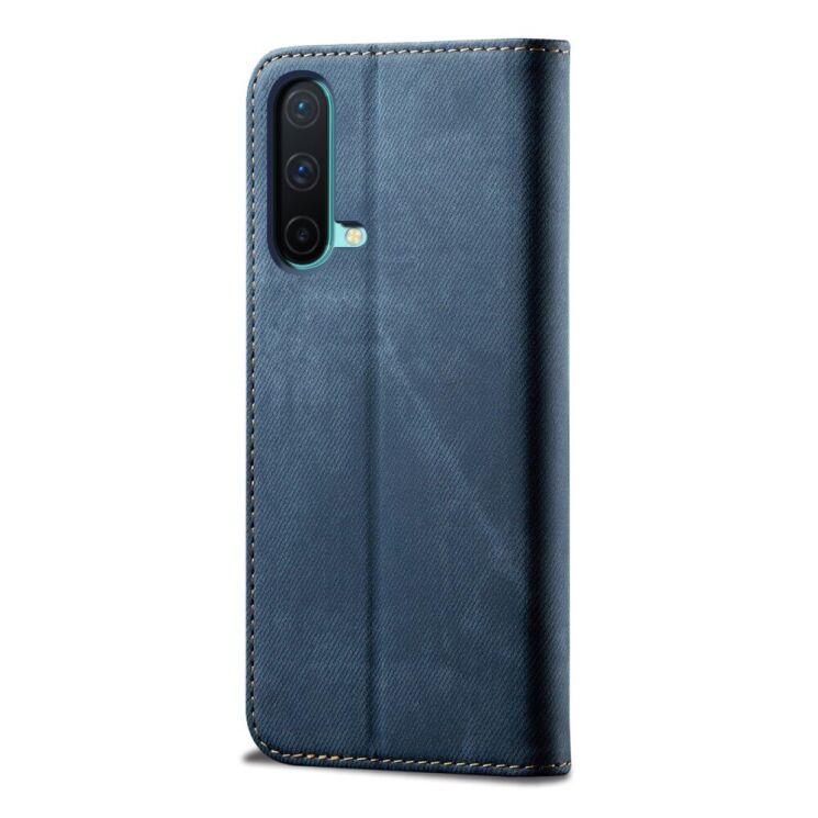 Чехол-книжка с кармашками UniCase Jeans Wallet для OnePlus Nord CE - Blue: фото 3 из 18