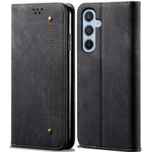 Чехол-книжка UniCase Jeans Wallet для Samsung Galaxy A16 (A165) - Black: фото 1 из 6