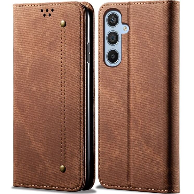Чехол-книжка UniCase Jeans Wallet для Samsung Galaxy A26 (A266) - Coffee: фото 1 из 6