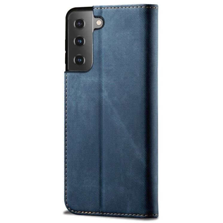Чехол-книжка UniCase Jeans Wallet для Samsung Galaxy S21 FE (G990) - Blue: фото 3 из 13