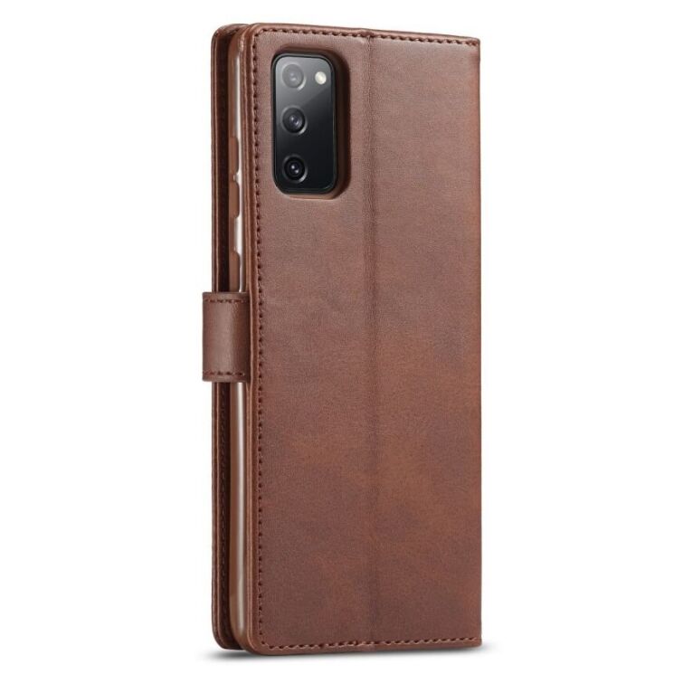 Чехол LC.IMEEKE Wallet Case для Samsung Galaxy S20 FE (G780) - Coffee: фото 3 из 14