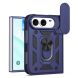 Чохол (PC+TPU) з підставкою Deexe Armor Shield (FF) для iPhone Duo - Blue (435009L). Фото 1 з 9