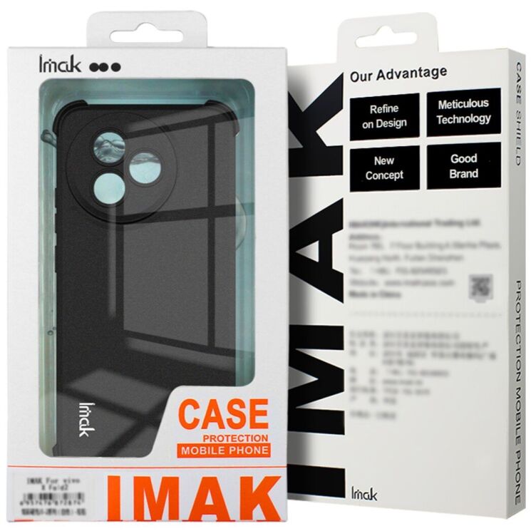 Чохол з посиленими кутами IMAK Airbag MAX Case для Motorola Moto G06 / G06 Power - Matte Black: фото 8 з 8