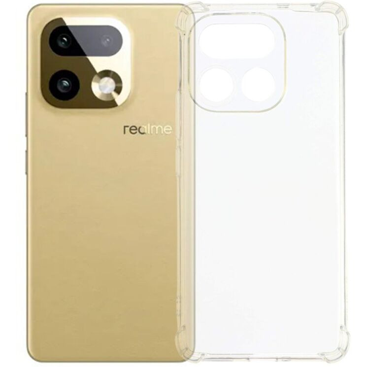 Чохол з посиленими кутами UniCase AirBag для Realme 16 Pro Plus - Transparent (428508T) Чохол з посиленими кутами UniCase AirBag для Realme 16 Pro Plus - Transparent: фото 1 з 5