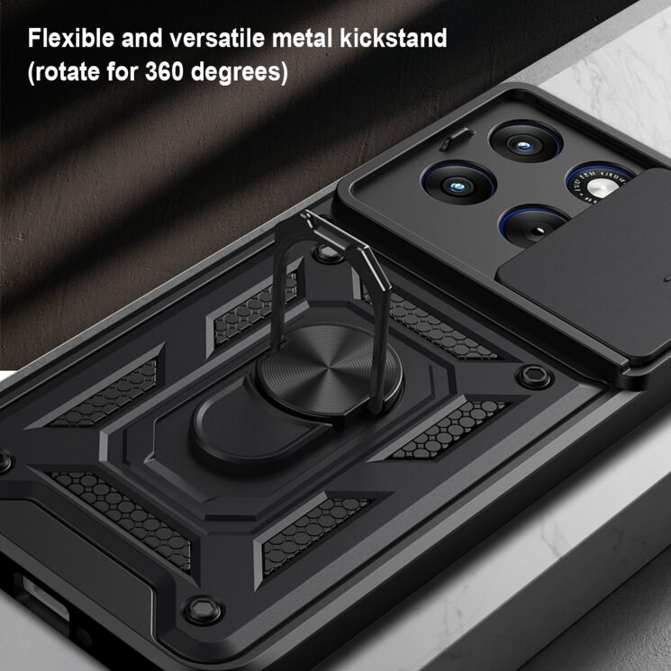 Чехол с защитой камеры Deexe Armor Shield для Motorola Edge 70 Fusion - Gold: фото 8 из 9