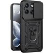 Чехол с защитой камеры Deexe Armor Shield для Motorola Edge 70 Fusion - Black (409513B)