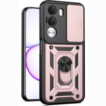 Чохол із захистом камери Deexe Armor Shield для Realme C100i - Rose Gold: фото 1 з 9