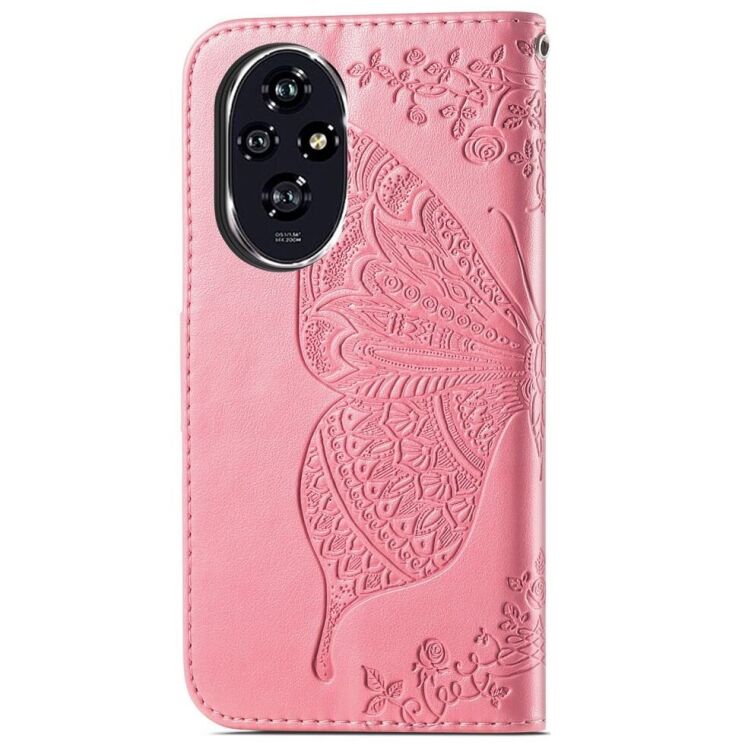 Чехол UniCase Butterfly Pattern для Honor 200 Pro - Pink: фото 5 из 7