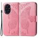 Чехол UniCase Butterfly Pattern для Honor 200 Pro - Pink (362142P). Фото 1 из 7