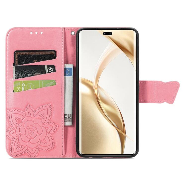 Чехол UniCase Butterfly Pattern для Honor 200 Pro - Pink: фото 2 из 7