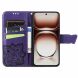 Чехол UniCase Butterfly Pattern для OPPO A3x / A3 / A40m - Dark Purple (365327DV). Фото 2 из 7