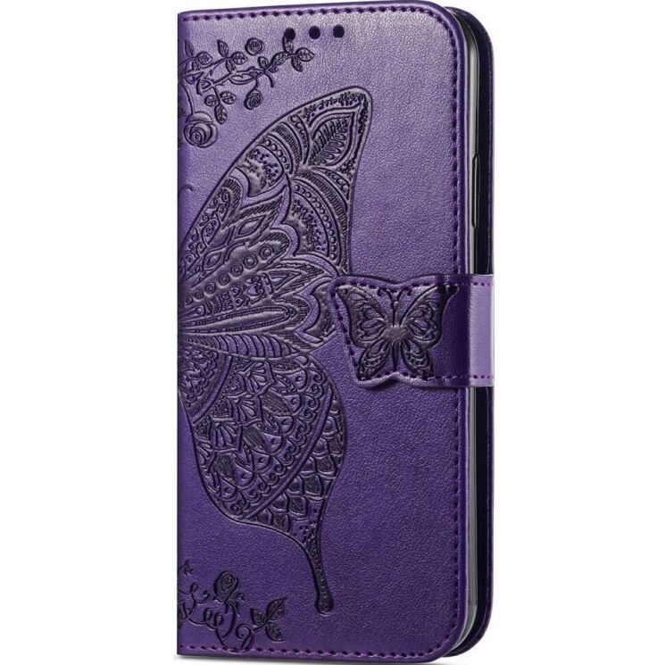 Чехол UniCase Butterfly Pattern для OPPO A3x / A3 / A40m - Dark Purple: фото 5 из 7