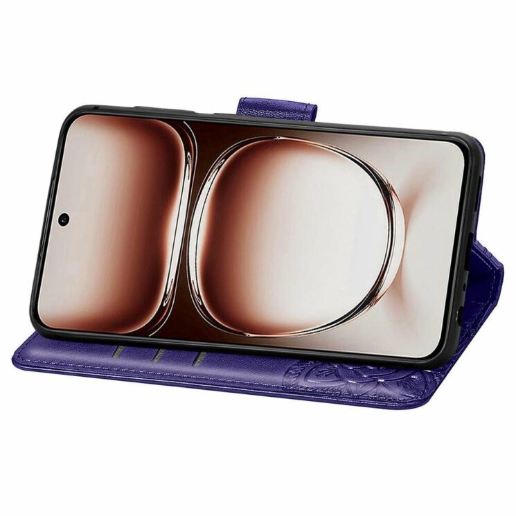 Чехол UniCase Butterfly Pattern для OPPO A3x / A3 / A40m - Dark Purple: фото 3 из 7