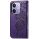Чехол UniCase Butterfly Pattern для OPPO A3x / A3 / A40m - Dark Purple (365327DV). Фото 6 из 7