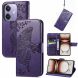 Чехол UniCase Butterfly Pattern для OPPO A3x / A3 / A40m - Dark Purple (365327DV). Фото 4 из 7