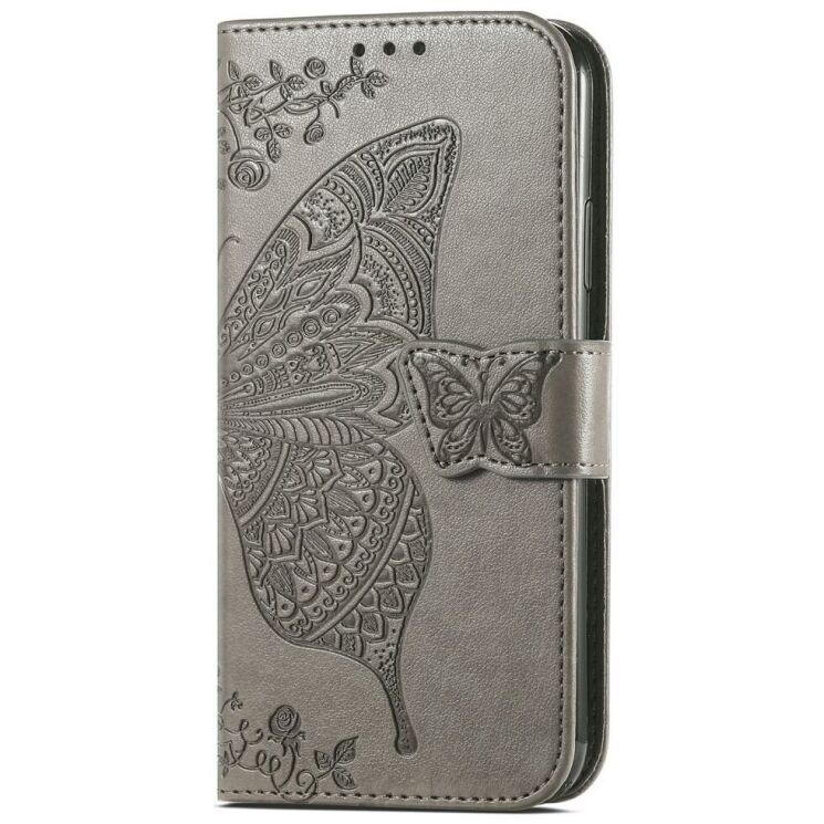 Чехол UniCase Butterfly Pattern для Samsung Galaxy S24 FE (S721) - Grey: фото 5 из 11