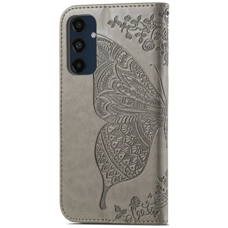 Чехол UniCase Butterfly Pattern для Samsung Galaxy S24 FE (S721) - Grey: фото 6 из 11