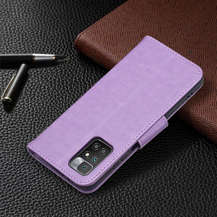 Чехол UniCase Butterfly Pattern для Xiaomi Redmi 10 / 10 (2022) / 10 Prime - Purple: фото 6 из 6