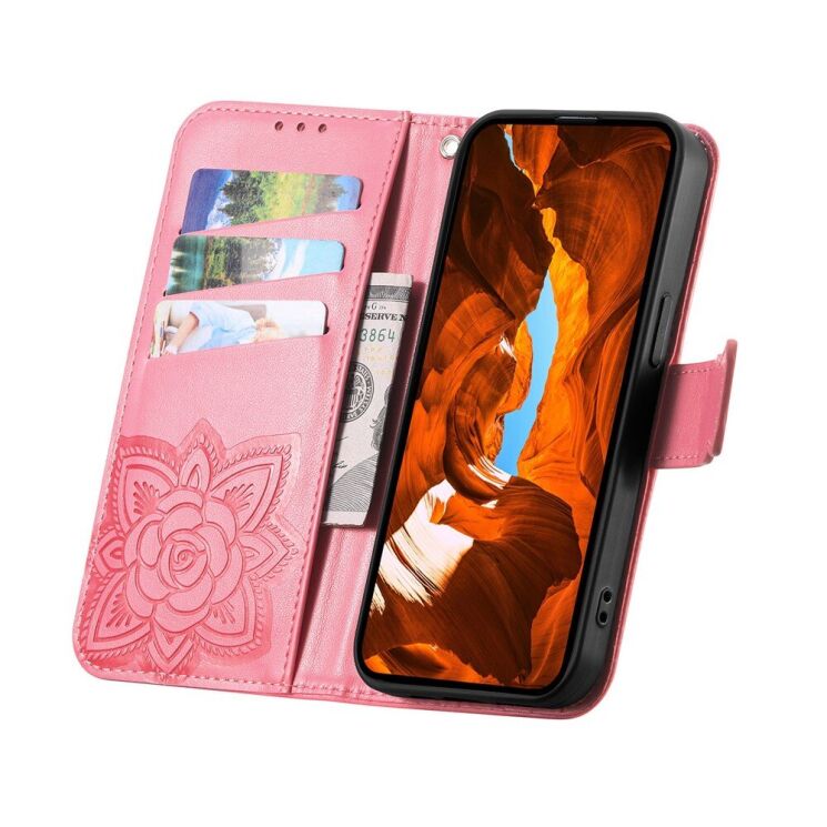 Чохол-книжка з малюнком UniCase Butterfly Pattern для Xiaomi Redmi 15C / Poco C85 - Pink: фото 2 з 9