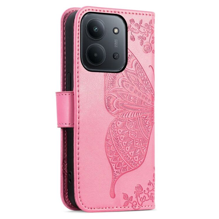Чохол-книжка з малюнком UniCase Butterfly Pattern для Xiaomi Redmi 15C / Poco C85 - Pink: фото 7 з 9