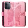 Чохол-книжка з малюнком UniCase Butterfly Pattern для Xiaomi Redmi 15C / Poco C85 - Pink (386156P)