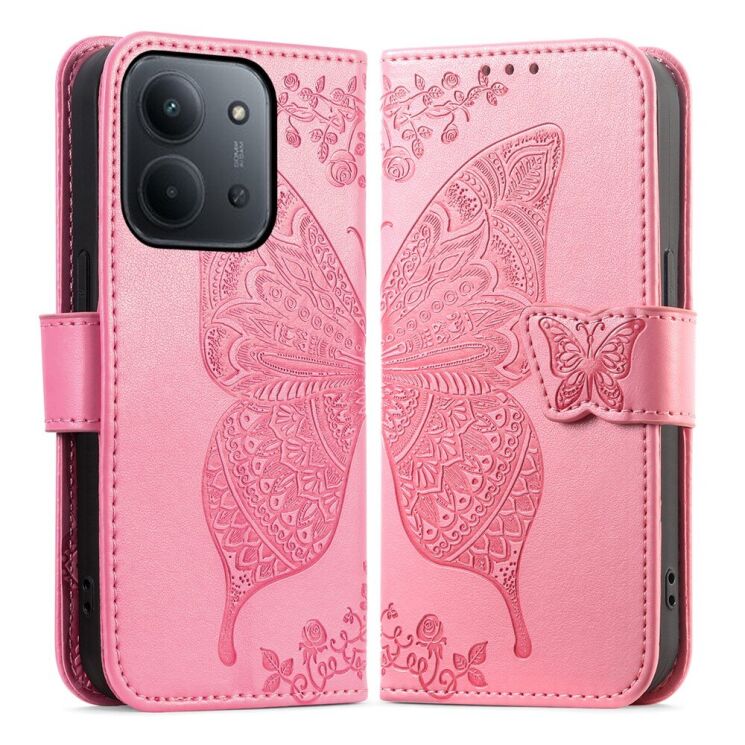 Чохол-книжка з малюнком UniCase Butterfly Pattern для Xiaomi Redmi 15C / Poco C85 - Pink: фото 1 з 9