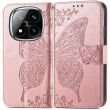 Чехол UniCase Butterfly Pattern для Xiaomi Redmi Note 14 Pro Plus - Rose Gold (373218RG)